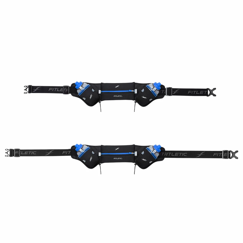 Fitletic | Unisex Hydra Running Waistpack - Black 2 Fitletic | Unisex Hydra Running Waistpack - Black - Image 2