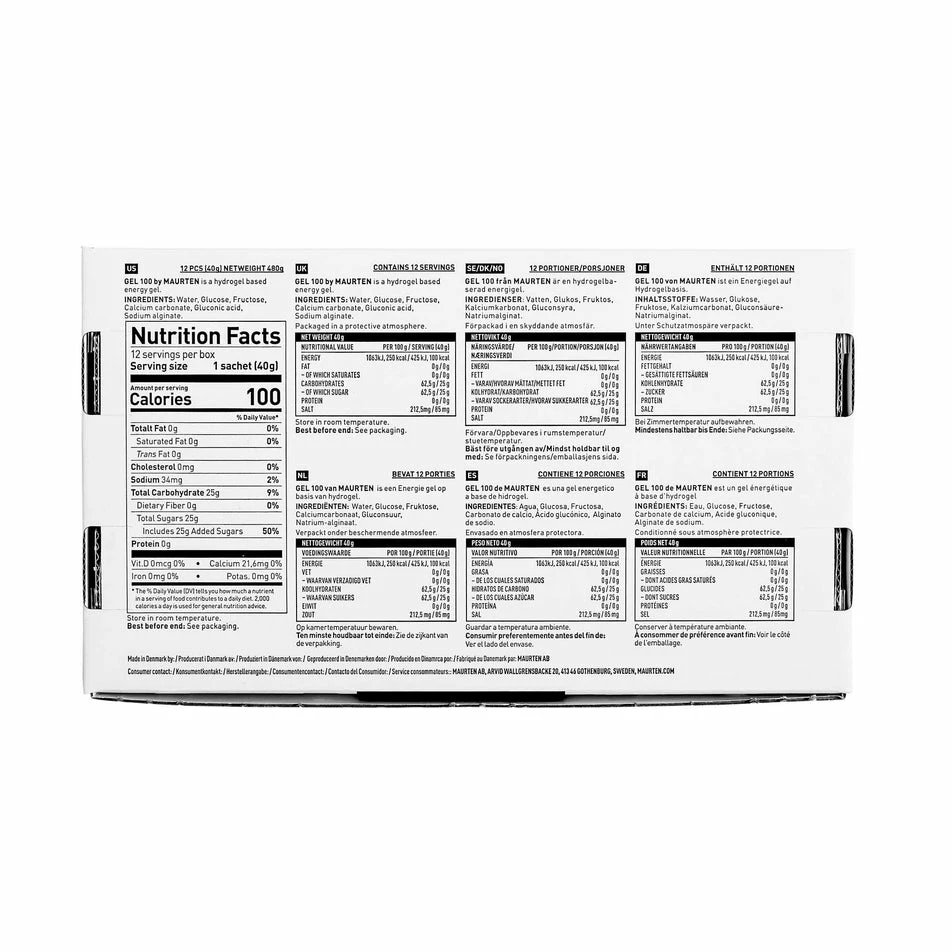 Maurten | Gel 100 Box - 12 Servings 6 Maurten | Gel 100 Box - 12 Servings - Image 6