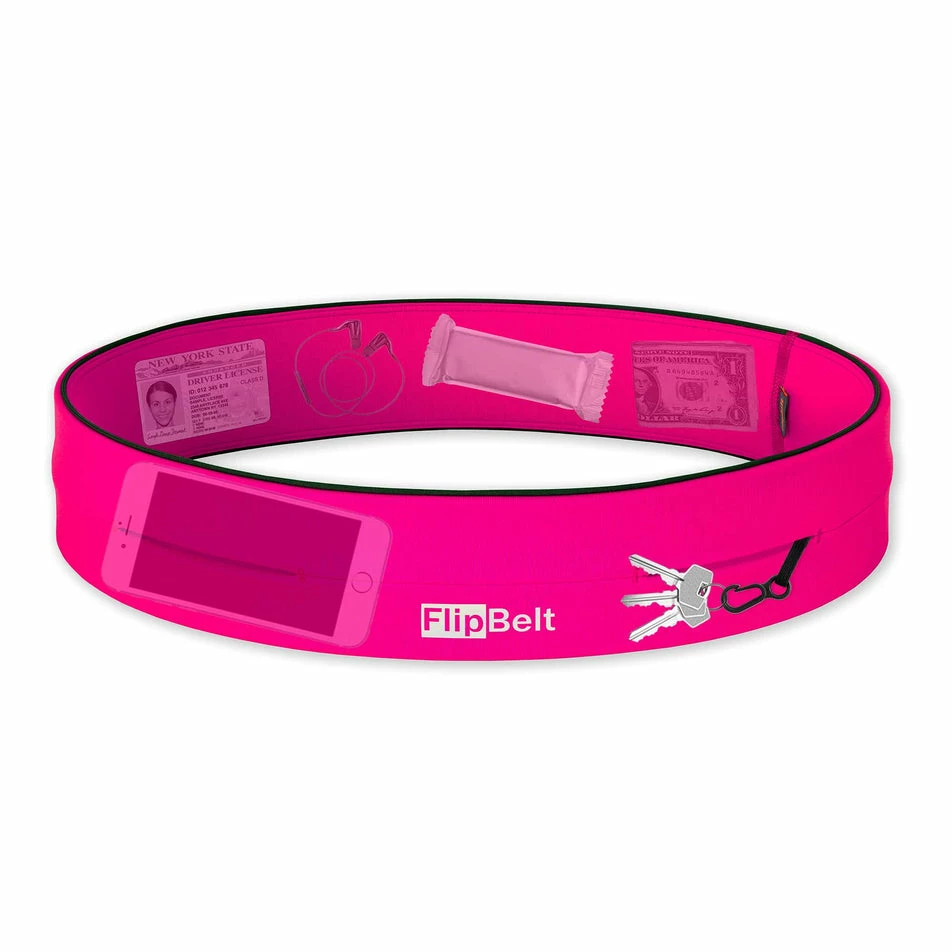 Flipbelt | Unisex FB Classic Running Belt - Pink 2 Flipbelt | Unisex FB Classic Running Belt - Pink - Image 2