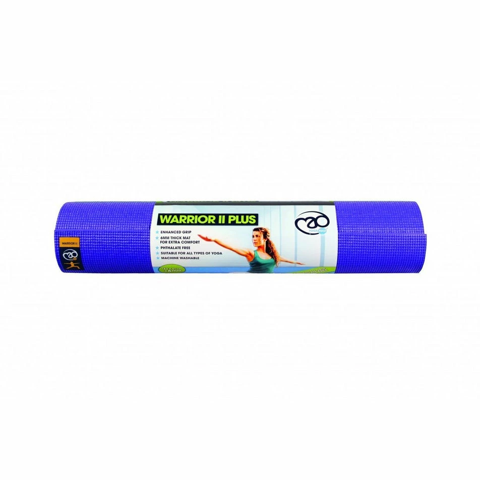 Fitness-Mad | Unisex Warrior Yoga Mat II 6mm - Purple 1 Fitness-Mad | Unisex Warrior Yoga Mat II 6mm - Purple